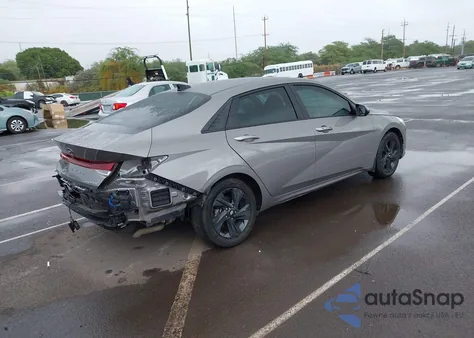 2022 Hyundai Elantra Hybrid Blue from USA, damaged, VIN KMHLM4AJ5NU031787